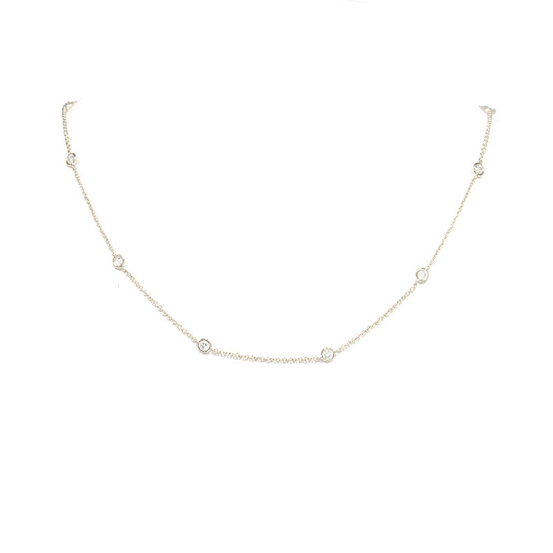 Rolo Sparkle Bezel Necklace - Jewelry Buzz Box
 - 3