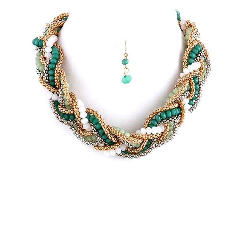Beautiful Braid Necklace Set - Jewelry Buzz Box
 - 3