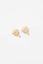 Hot Air Balloon Earrings 18K Rose & 24K Gold