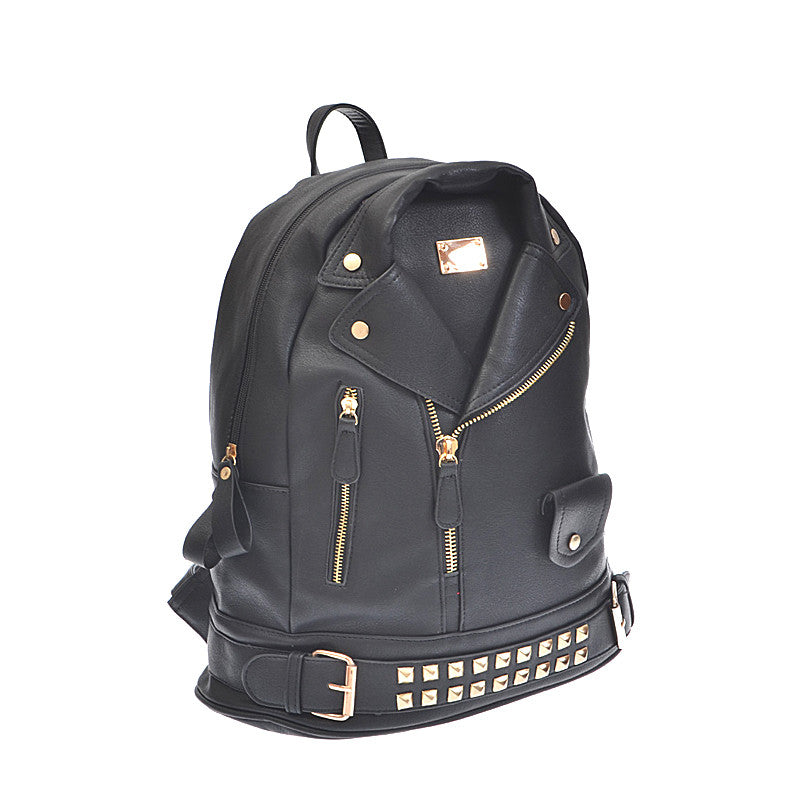 Leather Jacket Backpack - Jewelry Buzz Box
 - 2