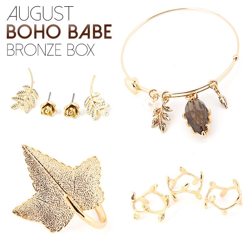 August Boho Babe Bronze Box - Jewelry Buzz Box
 - 1