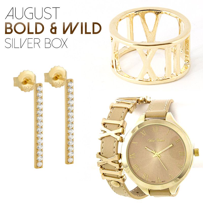 August Bold & Wild Silver Box - Jewelry Buzz Box
 - 1