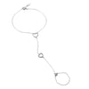 Elegant Sterling Silver Heart Bracelet Ring - Jewelry Buzz Box
 - 1
