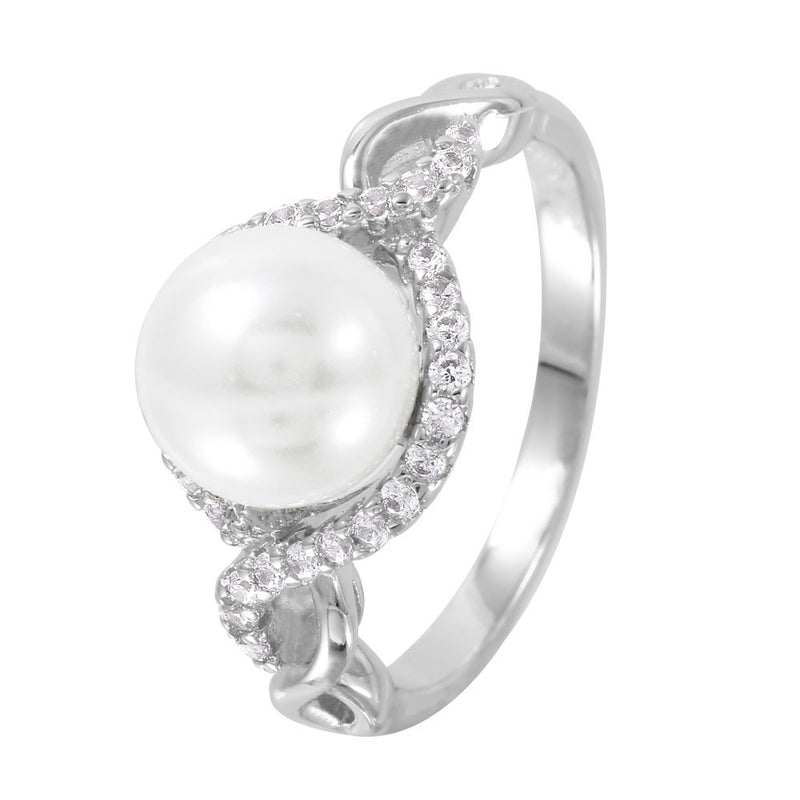Pearly Sterling Silver Ring - Jewelry Buzz Box
