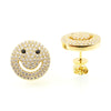 Smiley Face Stud Earrings - Jewelry Buzz Box
 - 1