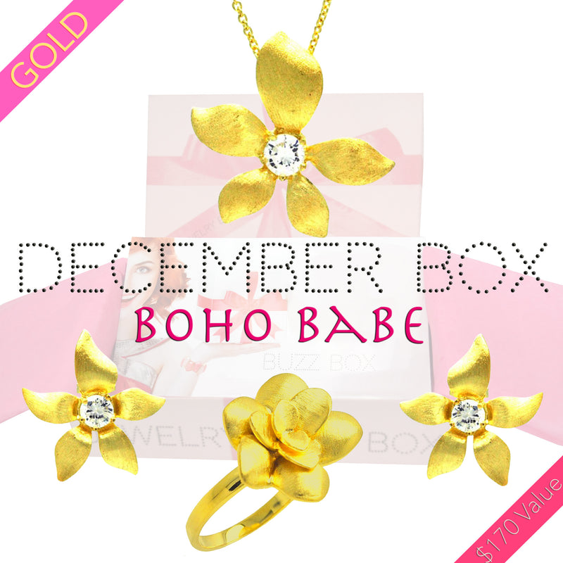 December Boho Gold Box - Jewelry Buzz Box
 - 1