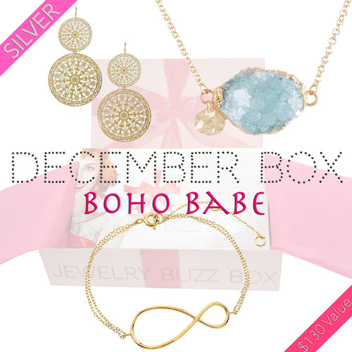 December Boho Silver Box - Jewelry Buzz Box
 - 1