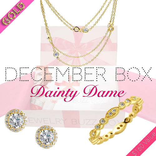 December Dainty Dame Gold Box - Jewelry Buzz Box
 - 1