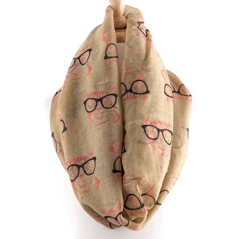 Awesome Cat With Glasses Scarf - Jewelry Buzz Box
 - 2