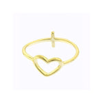 Heart Cross Ring - Jewelry Buzz Box
 - 3