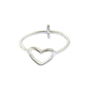 Heart Cross Ring - Jewelry Buzz Box
 - 2