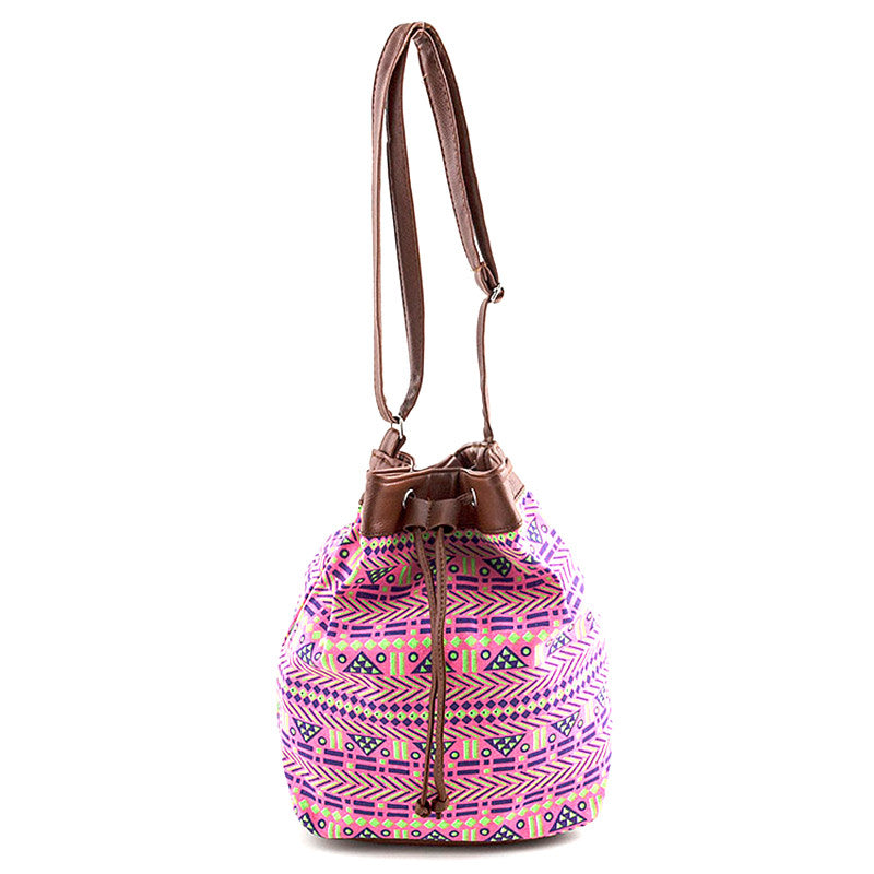 Neon Tribal Bucket Bag - Jewelry Buzz Box
 - 1