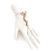 Elegant Oval Crystal Finger Bracelet - Jewelry Buzz Box
 - 1