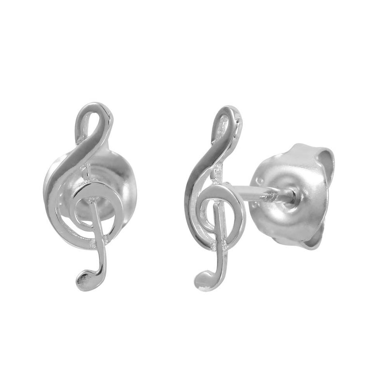 Music Note Stud Earrings - Jewelry Buzz Box
