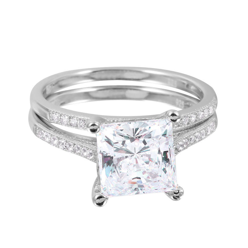 Silver Princess Ring Set - Jewelry Buzz Box
