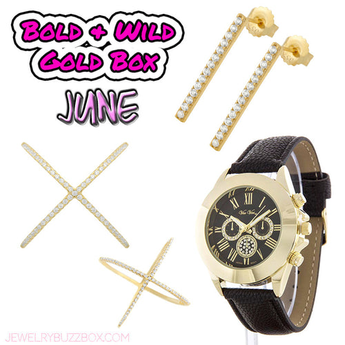 June Bold & WIld Gold Box - Jewelry Buzz Box
 - 1