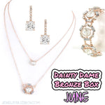 June Dainty Dame Bronze Box - Jewelry Buzz Box
 - 1