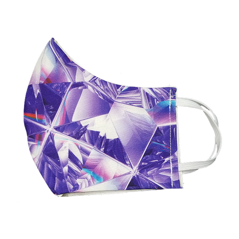 Purple Diamond Reversible Face Mask