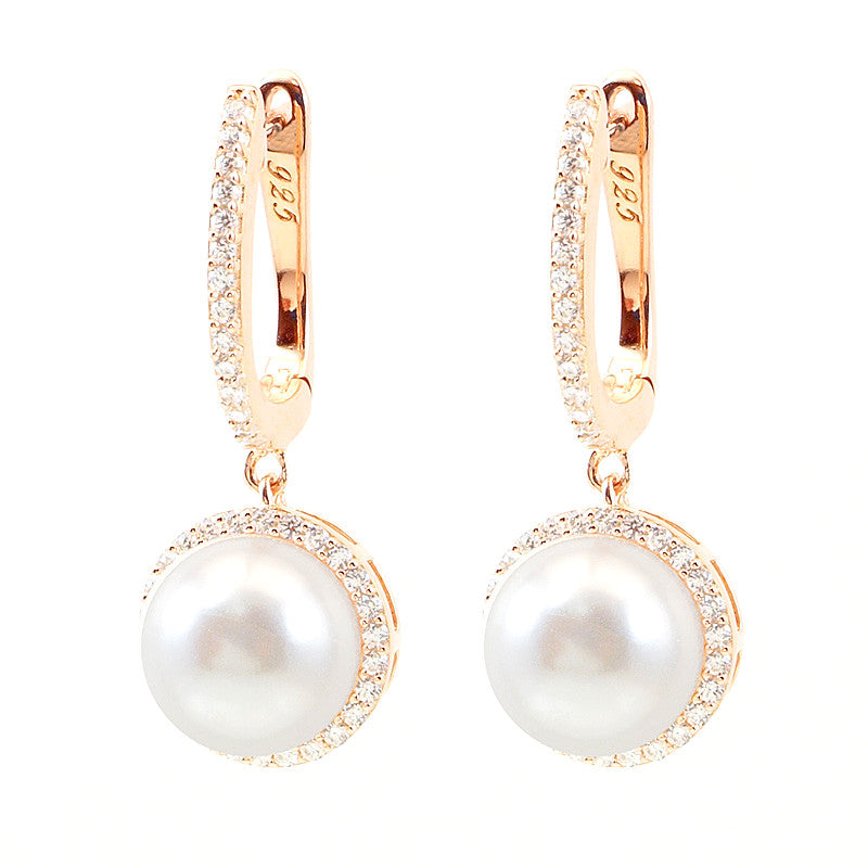 Pearl Drop Silver Earrings - Jewelry Buzz Box
 - 2