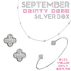 September Dainty Dame Silver Box - Jewelry Buzz Box
 - 1