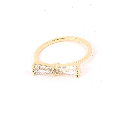 Bow Mid Ring - Jewelry Buzz Box
 - 1