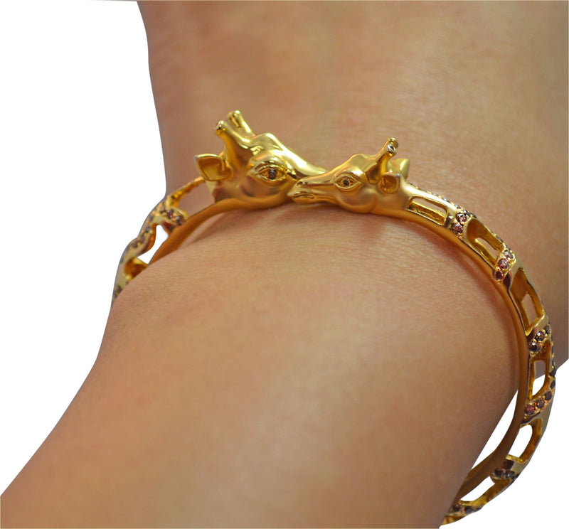 Giraffe Bangle Bracelet - Jewelry Buzz Box
 - 4