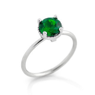 Emerald May Birthstone Ring - Jewelry Buzz Box
 - 1