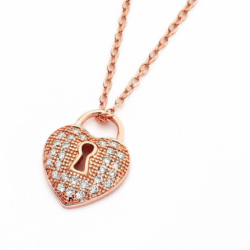 Heart Lock Necklace - Jewelry Buzz Box
