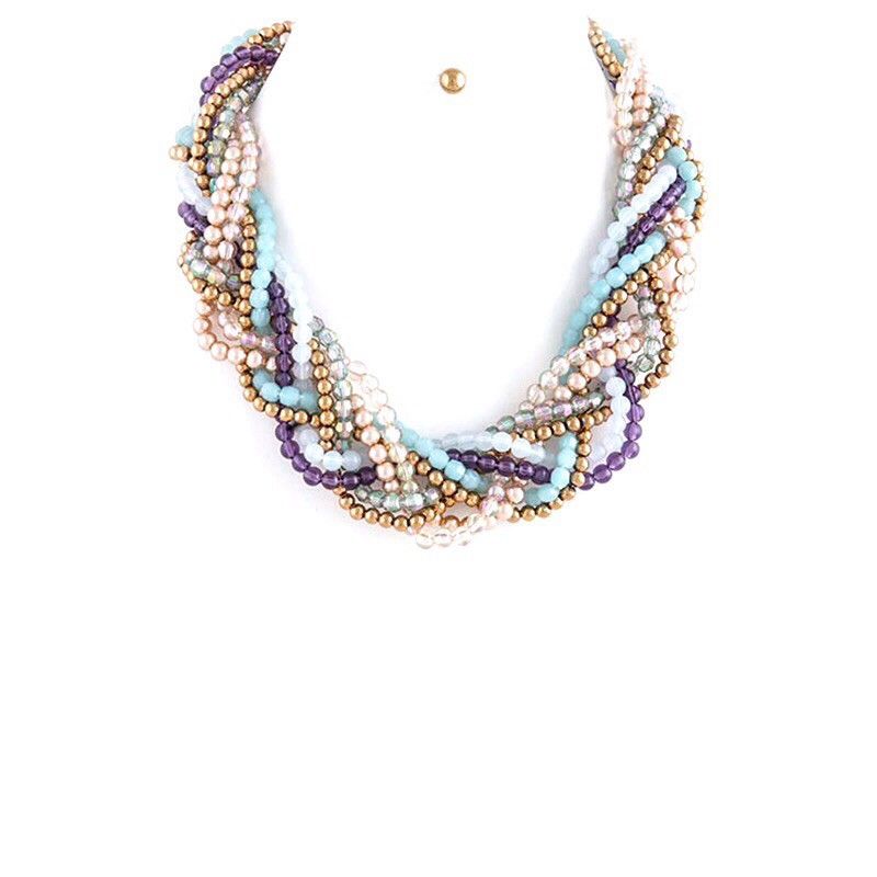Beautiful Braid Necklace Set - Jewelry Buzz Box
 - 1