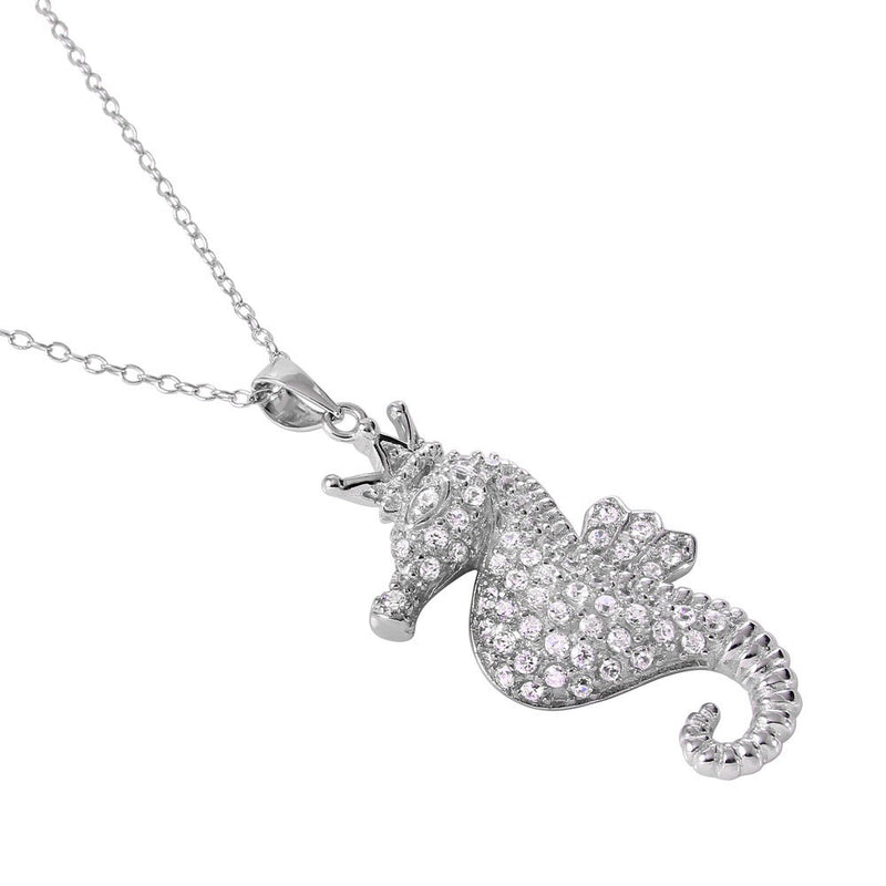 Crown Sea Horse Necklace - Jewelry Buzz Box
