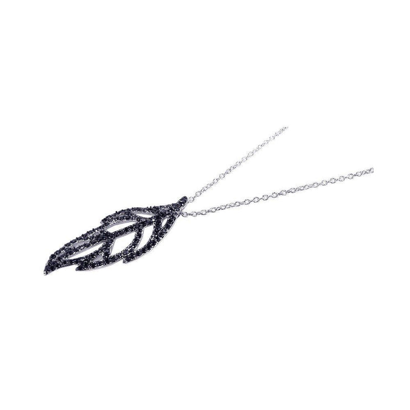 Black Leaf Necklace - Jewelry Buzz Box
