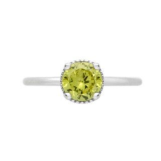 August Light Green Birthstone Ring - Jewelry Buzz Box
 - 2