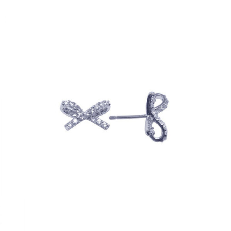 Ribbon Stud Earrings - Jewelry Buzz Box
