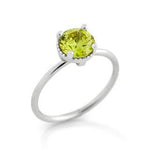 August Light Green Birthstone Ring - Jewelry Buzz Box
 - 1