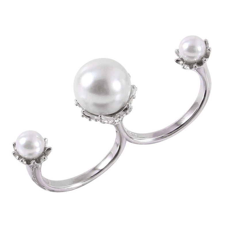 Two In One Pearl Ring - Jewelry Buzz Box
