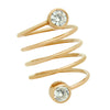Circle Bezel Spiral Ring - Jewelry Buzz Box
 - 2
