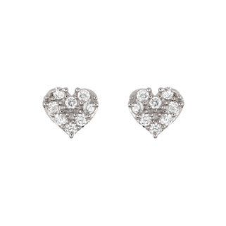Cute Heart Stud Earrings - Jewelry Buzz Box
 - 1