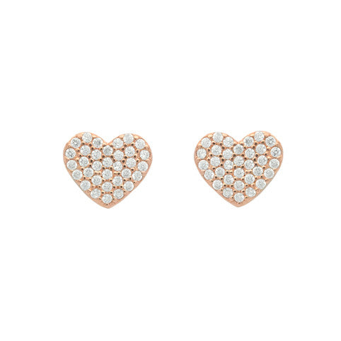 Honey Heart Stud Earrings - Jewelry Buzz Box
 - 1