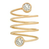 Circle Bezel Spiral Ring - Jewelry Buzz Box
 - 1