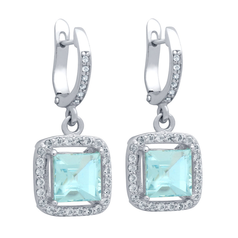 Blue Topaz Earrings - Jewelry Buzz Box
 - 2