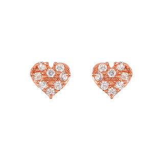 Cute Heart Stud Earrings - Jewelry Buzz Box
 - 2