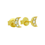 Moon Stud Earrings - Jewelry Buzz Box
 - 4