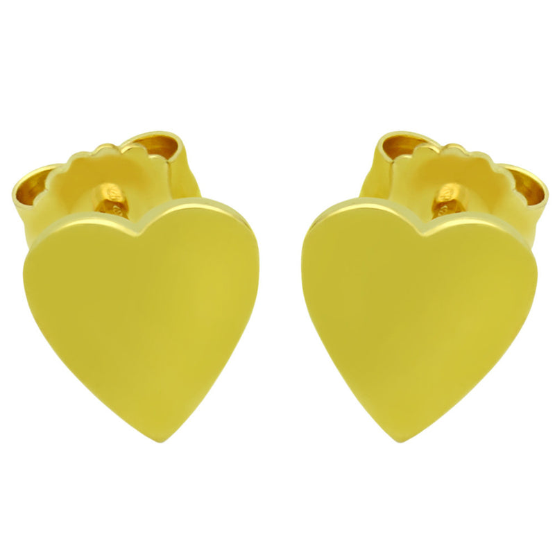 High-polished Heart Studs - Jewelry Buzz Box
 - 2