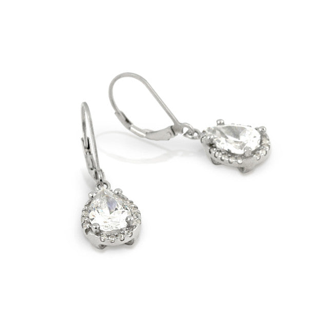 Spark Silver Teardrop Earrings - Jewelry Buzz Box
 - 4
