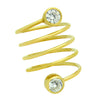 Circle Bezel Spiral Ring - Jewelry Buzz Box
 - 5