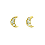Moon Stud Earrings - Jewelry Buzz Box
 - 3