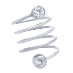 Circle Bezel Spiral Ring - Jewelry Buzz Box
 - 4